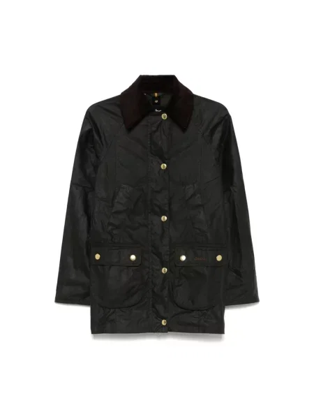 Woskowana parka Barbour zielona