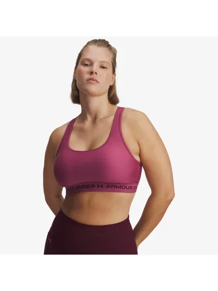 Stanik Under Armour Crossback Mid Bra Red XL czerwony