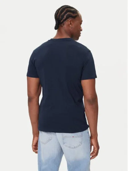 Tommy Jeans Tričko tmavomodrá modrá