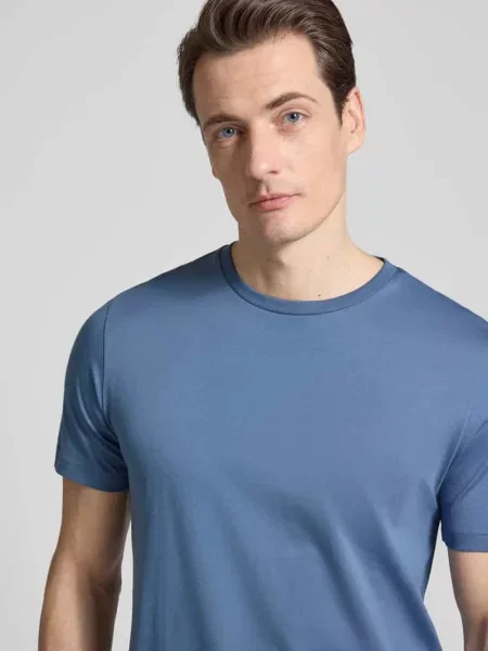 T-shirt z okrągłym dekoltem Christian Berg Men niebieska