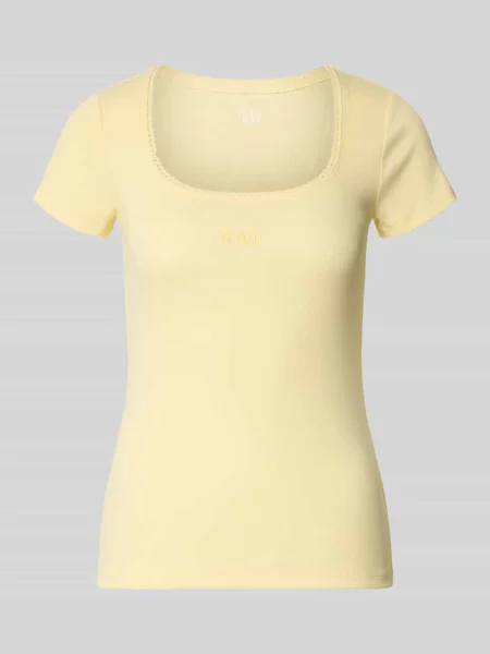 T-shirt z wyhaftowanym logo Gap
