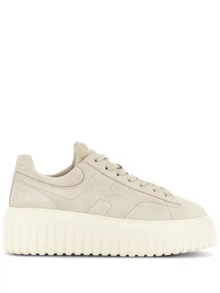 Sneakerși Hogan din piele de căprioară cu dungi