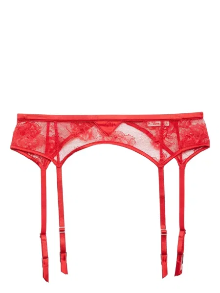 Remen Fleur Du Mal s čipkom crvena