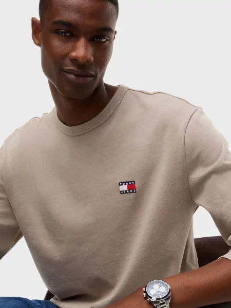 Лонгслів Tommy Jeans бежевий