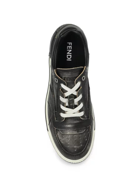 Sneakerși Fendi din piele negru