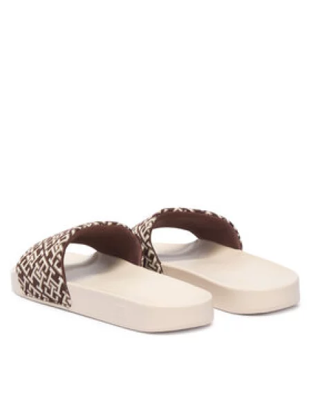 Tommy Hilfiger Natikači Monogram Pool Slide rjava