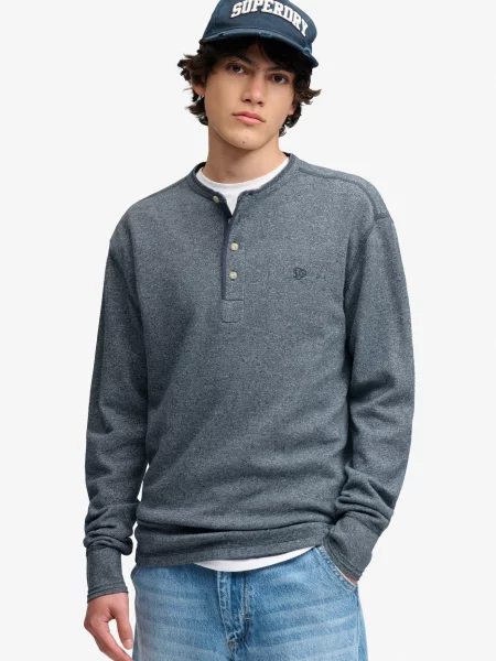 Superdry & Co Tričko melírovaná modrá