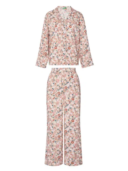 United Colors Of Benetton Пижама Бежов оранжево