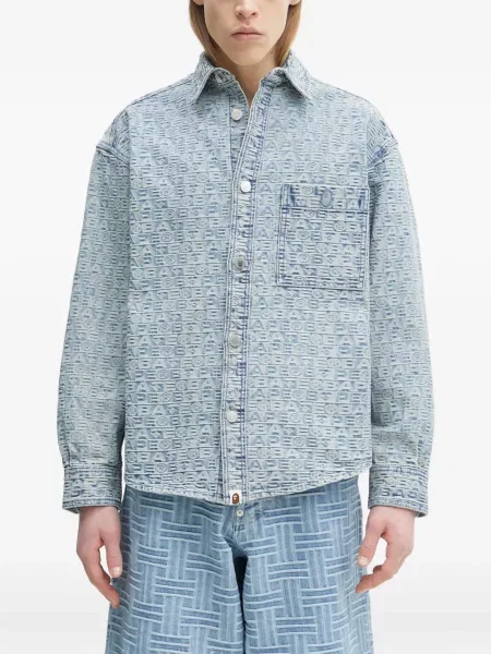 Geacă de blugi A Bathing Ape® cu imagine albastru