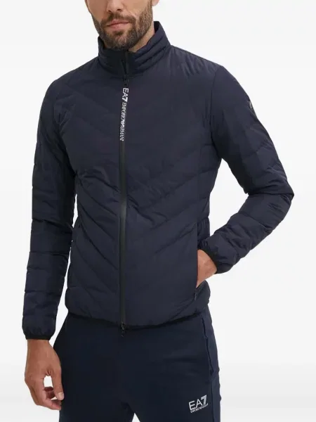 Geacă Ea7 Emporio Armani albastru