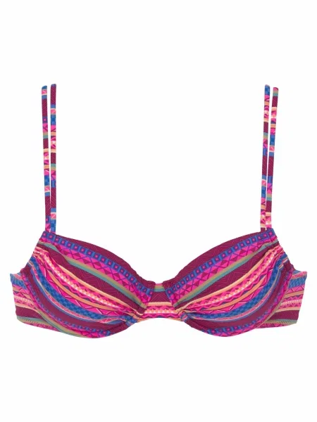 BUFFALO Bikini zgornji del / fuksija / bordo modra