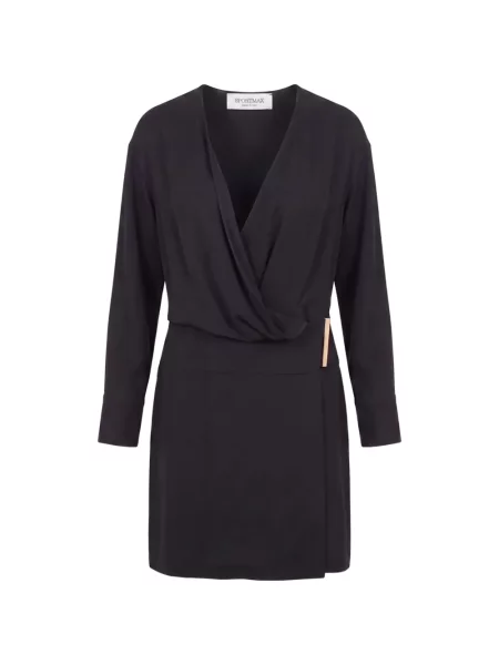Lung rochie mini Sportmax plic negru