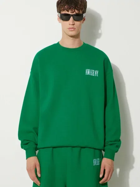 Awake NY mikina Awake Crewneck zelená