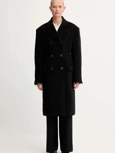 Palton Filippa K de lână negru