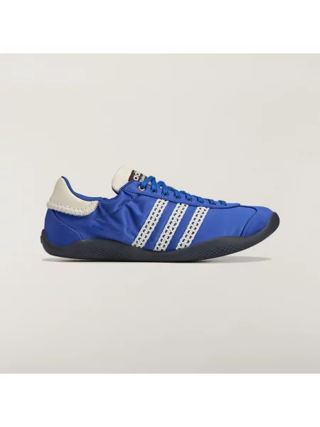 Satynowe sneakersy Adidas Originals niebieskie