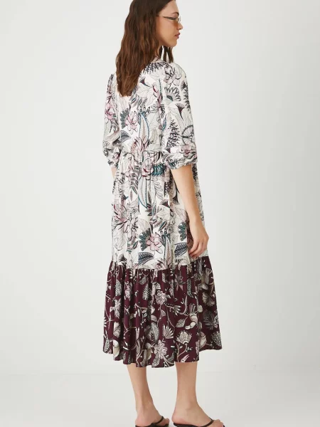 Medicine sukienka multicolor midi rozkloszowana