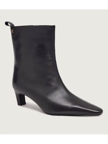 Tommy Hilfiger De piele botine cu negru