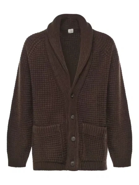 Жилетка Eleventy с V-образно деколте кафяво