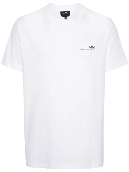 A.P.C. tricou din Standard Item Gots barbati cu imprimeu alb