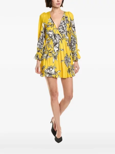 Rochie mini Alice + Olivia galben