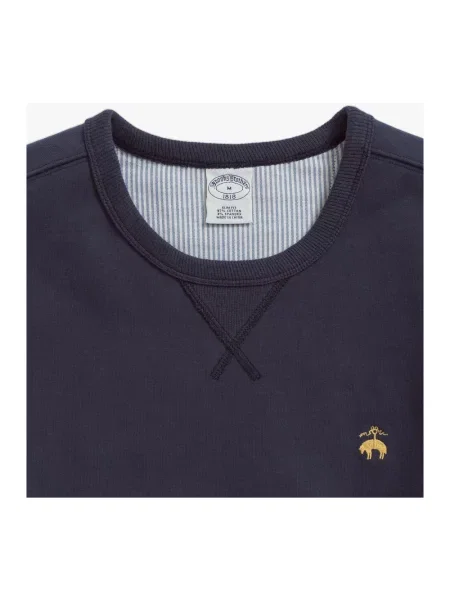 Bluza sportowa Brooks Brothers zamszowa niebieska
