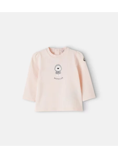 Gyerek póló Moncler Enfant rózsaszín