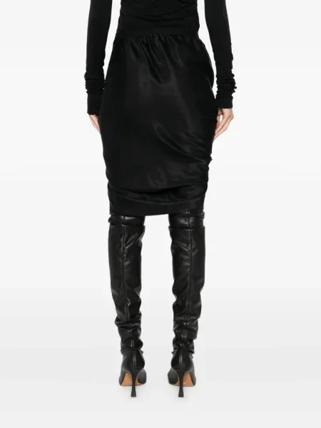Fustă Rick Owens drapată negru