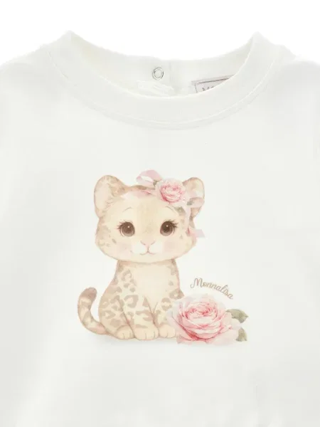 Sweter dziecięcy Monnalisa biały