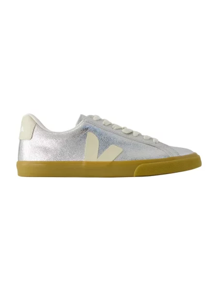 Sneakersy Veja Esplar zamszowe z logo szare