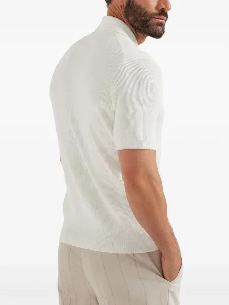 Polo Brunello Cucinelli alb
