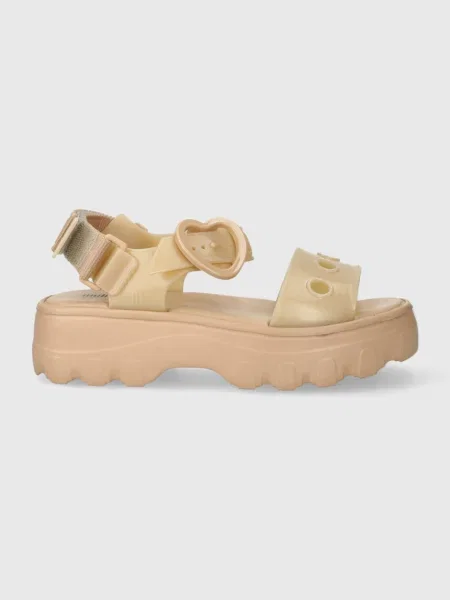 Сандали Melissa MELISSA KICK OFF HOT AD с платформа бежово