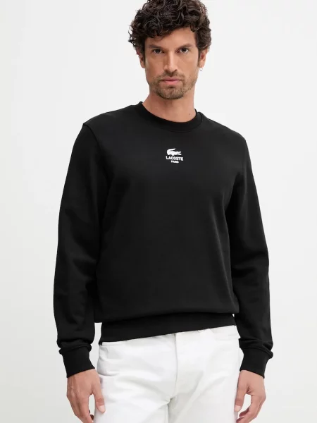 Суитчър Lacoste с принт черно