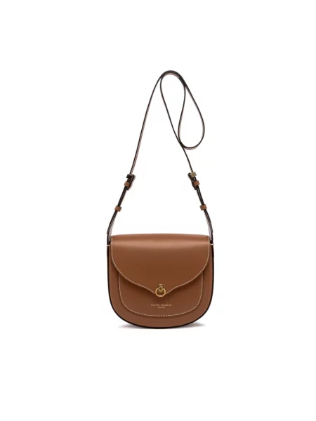 Torebka crossbody Gianni Chiarini skórzana brązowa