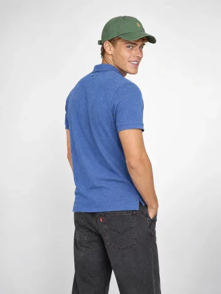 Polokošeľa Polo Ralph Lauren so sieťovinou modrá