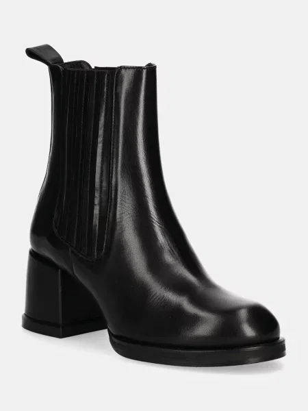 Billi Bi ghete chelsea de piele femei cu drept negru