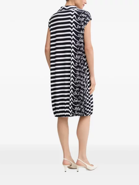 Rochie Joseph Ribkoff cu dungi cu imagine cu cordon negru
