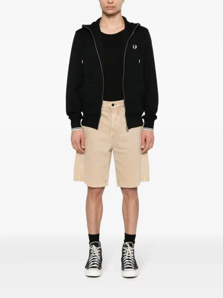 Bunda Fred Perry s výšivkou černá