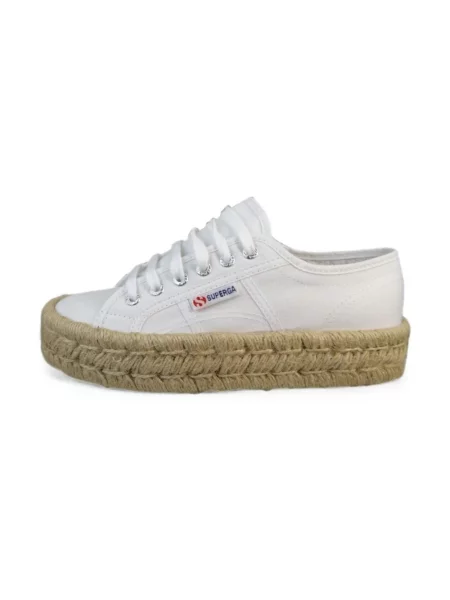 Sneakersy Superga na platformie białe
