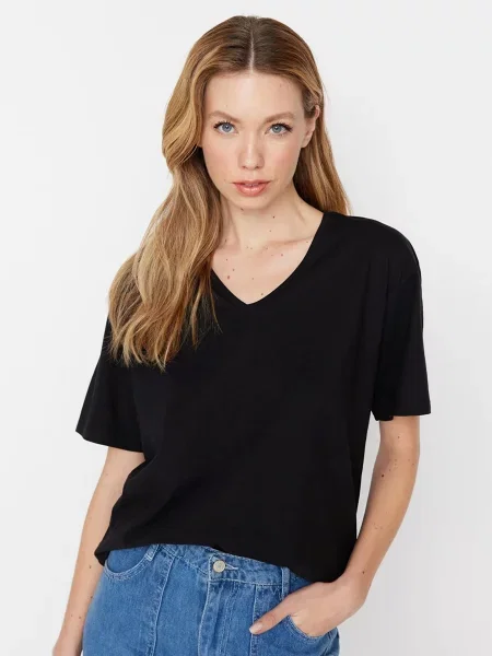 Trendyol Футболка чорний