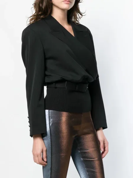 Žebrované pás sako Jean Paul Gaultier Pre-owned černé