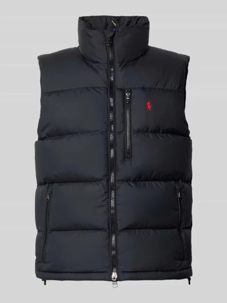 Kamizelka o kroju regular fit z wyhaftowanym logo Polo Ralph Lauren niebieska