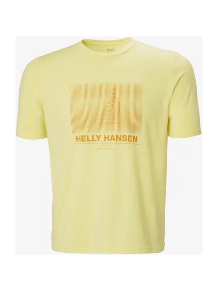 Koszulka Helly Hansen HP Race Sailing krótki rękaw pomarańczowa S żółta