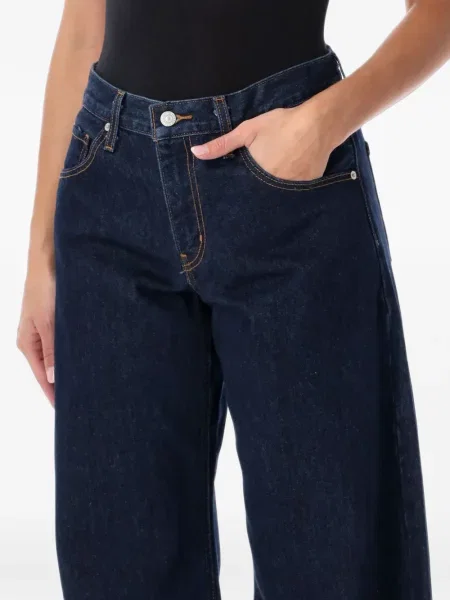 Levágott öves magas derekú szoknya Levi's® fekete