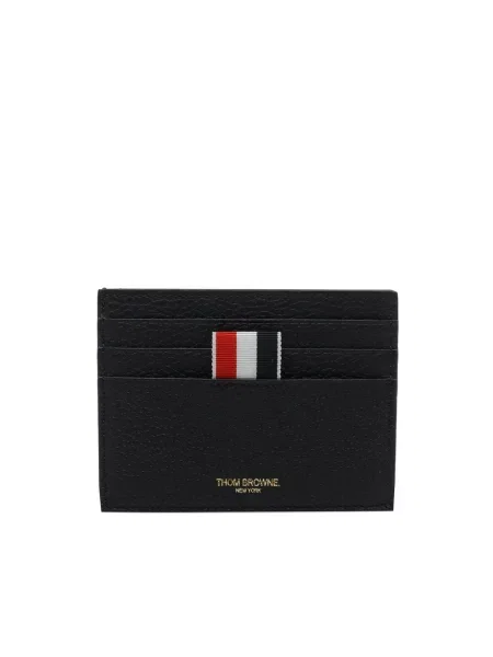 Portfel Thom Browne skórzany czarny
