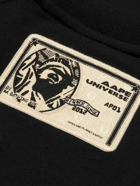 Hanorac crewneck Aape By A Bathing Ape negru