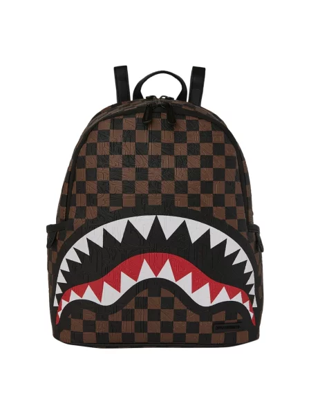 Plecak Sprayground z nadrukiem brązowy