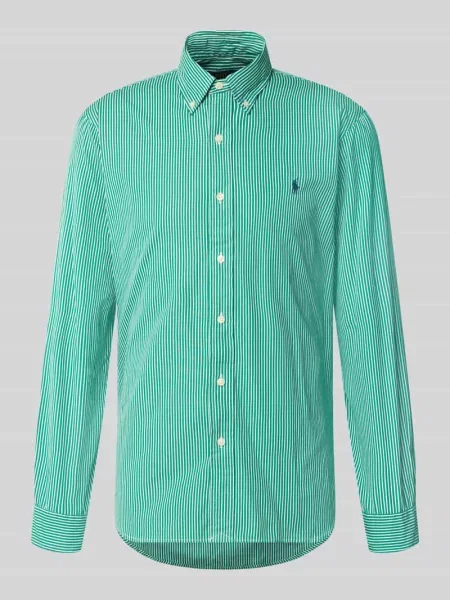 Koszula casualowa o kroju regular fit z czystej bawełny Polo Ralph Lauren zielona