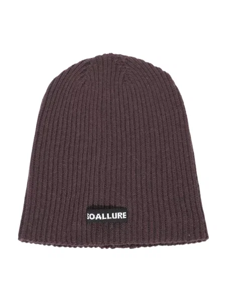 Dzianinowy czapka bez daszka Soallure brązowy