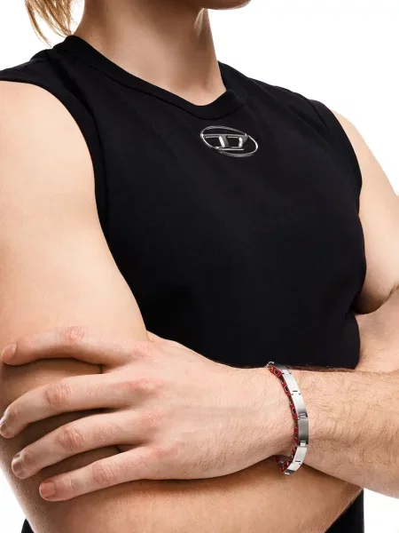 Diesel férfi rozsdamentes acél karkötő D Logo