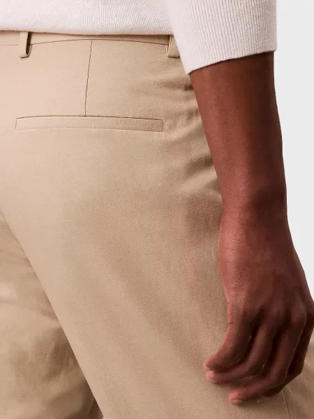 Льняные брюки Calvin Klein бежевые